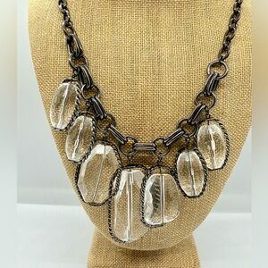 Chunky Clear Stone Necklace